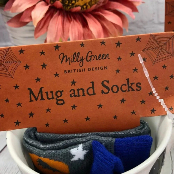 Milly green dachshund witchy paws mug and sock set - Picture 5 of 7